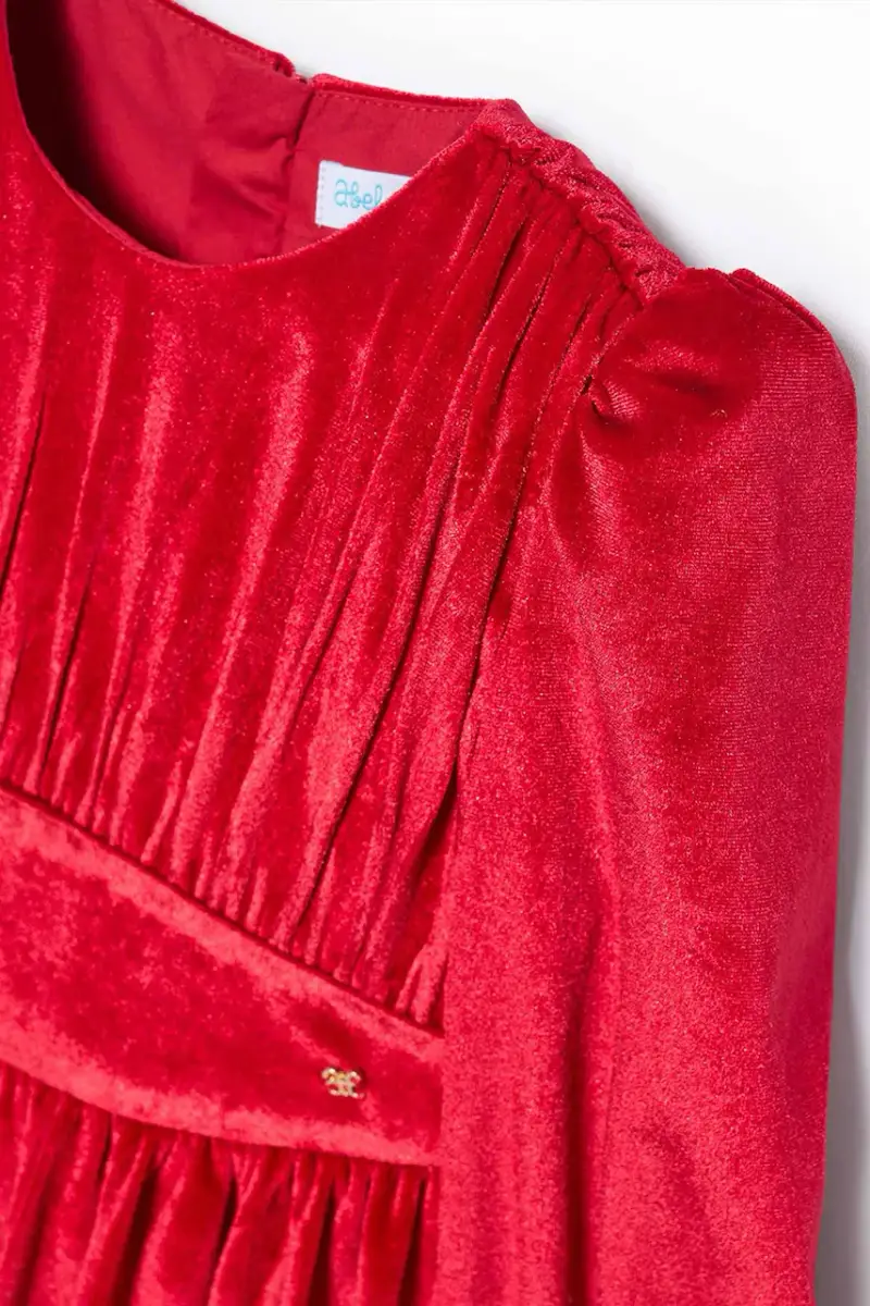 Abel & Lula Vestito bambina rosso a campana miniatura 4