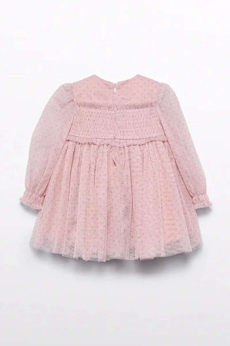 Abel & Lula Vestito neonato rosa con manica lunga miniatura 3