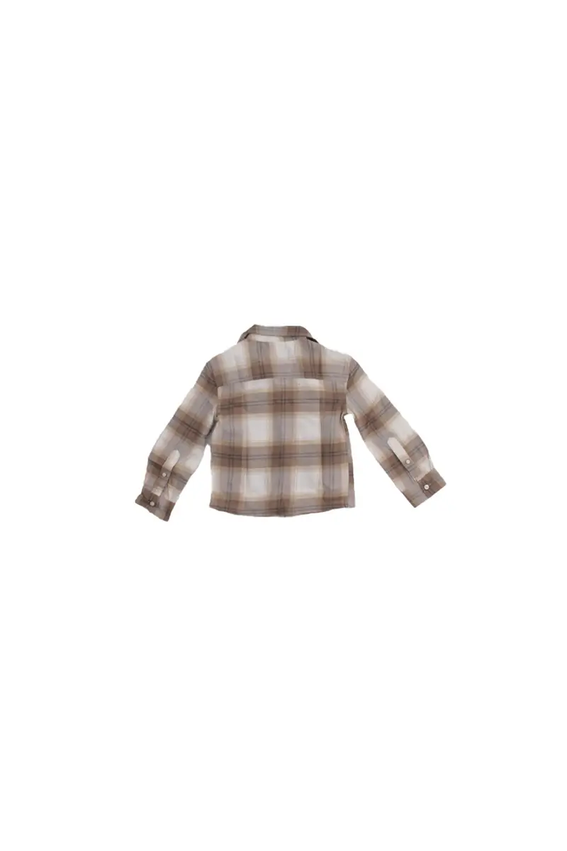 Camicia Bambino ABERCROMBIE & FITCH Beige Afb traditional flannel miniatura 2