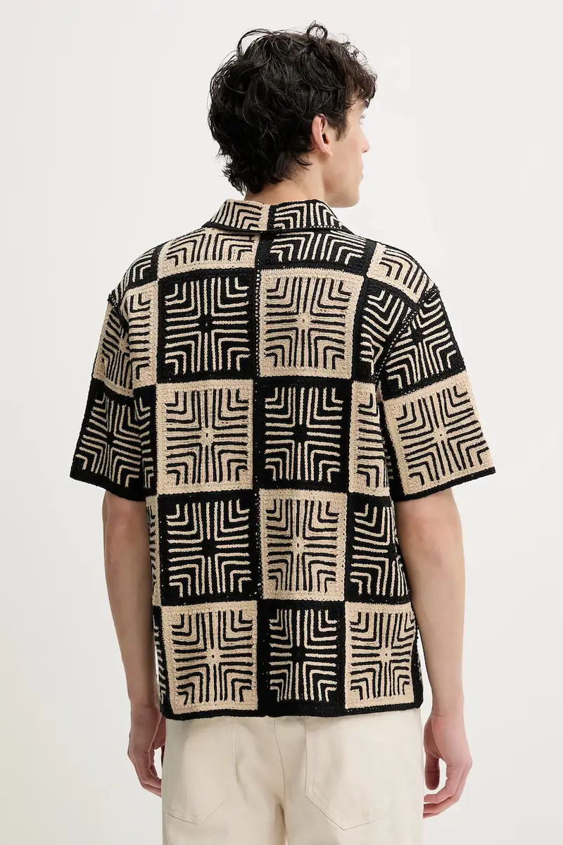 camicia uomo colore nero KI120-5022 miniatura 3