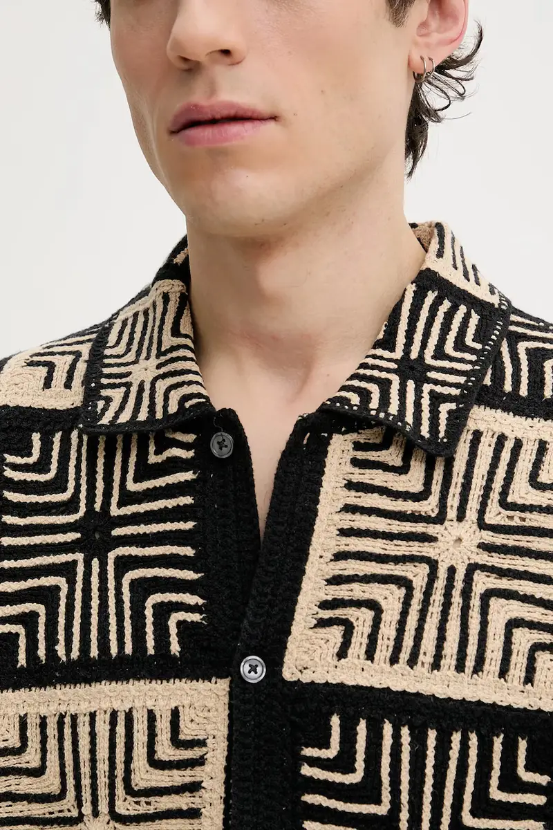 camicia uomo colore nero KI120-5022 miniatura 5