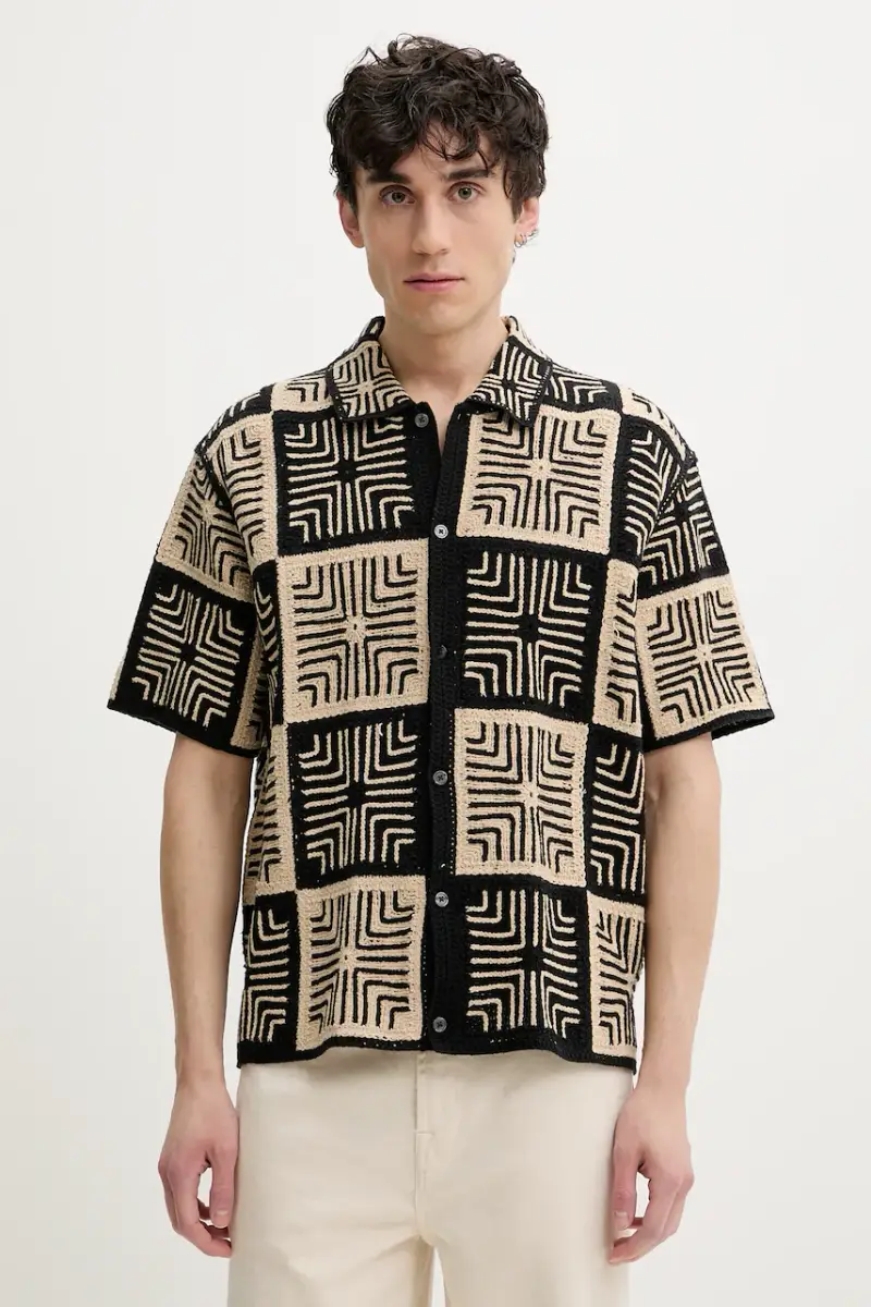 camicia uomo colore nero KI120-5022