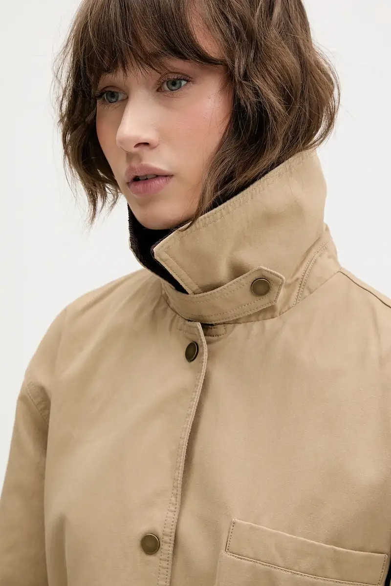 cappotto colore beige KI144-5303-415 miniatura 5