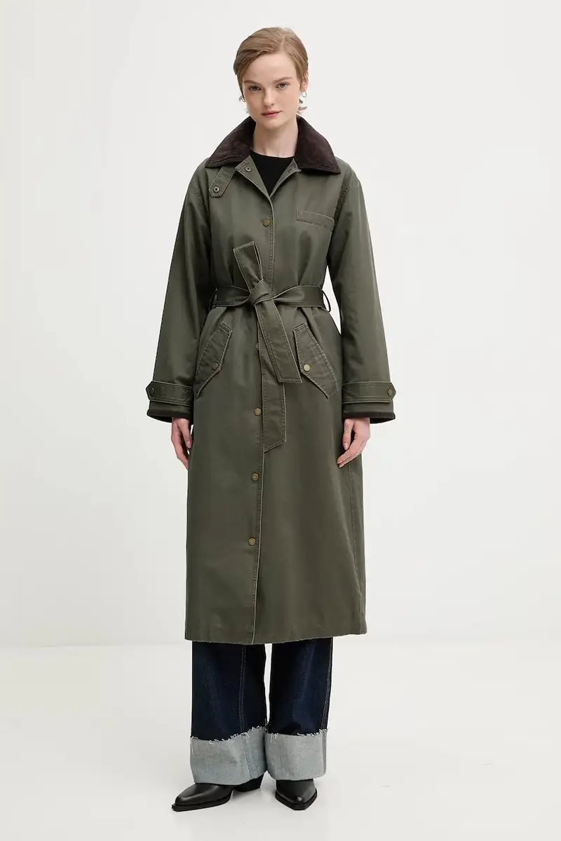 cappotto colore verde KI144-5195-340