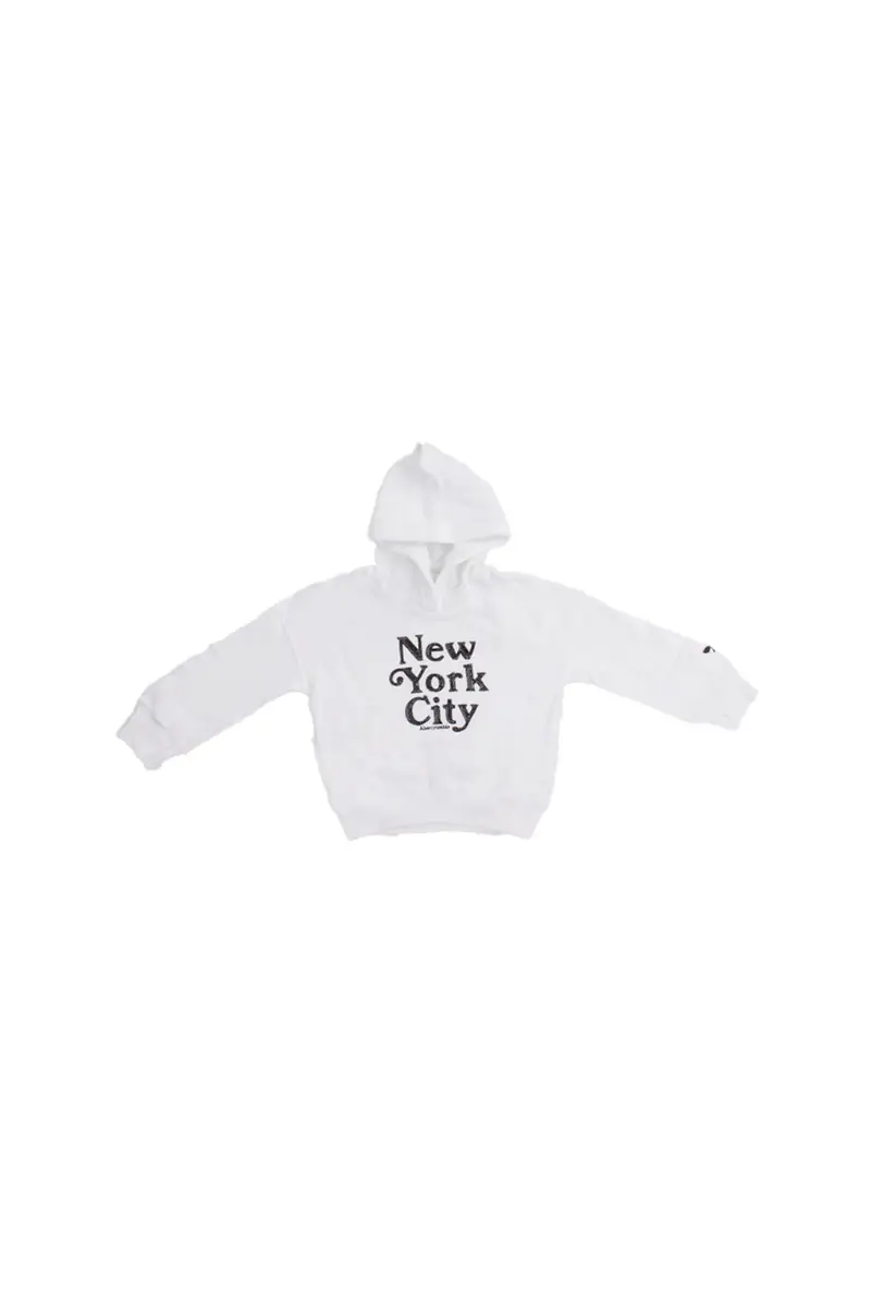 Felpa Bambina ABERCROMBIE & FITCH Bianco Afg nyc ballet pullover hoodie