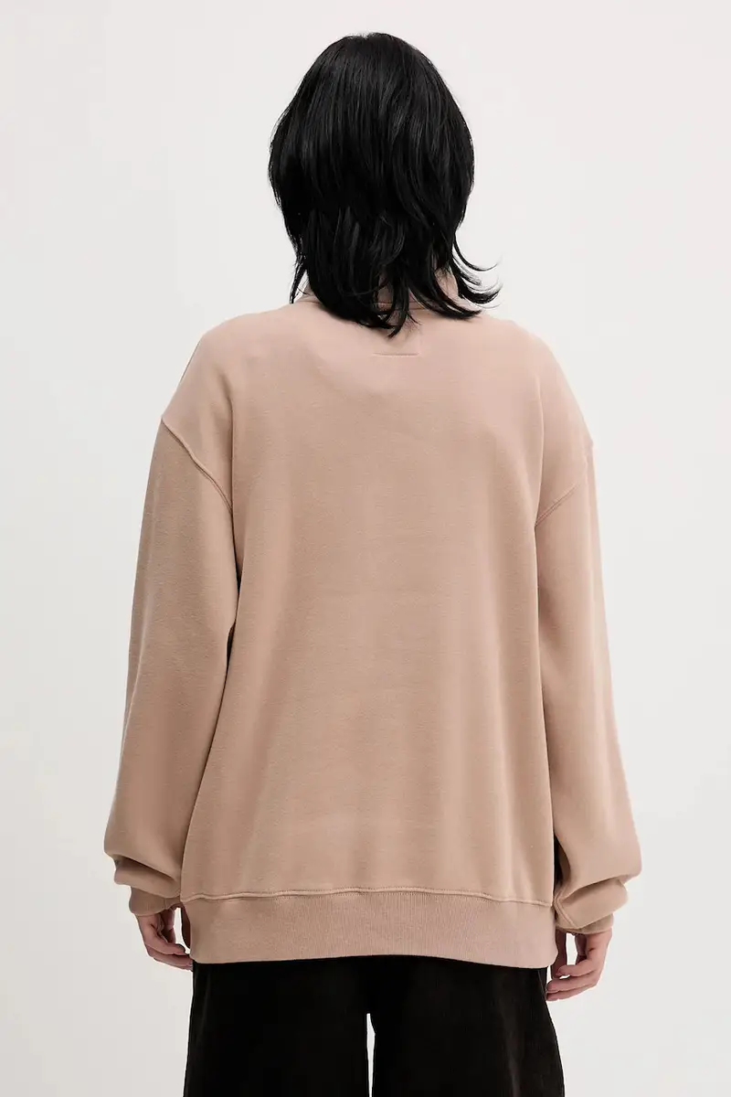 felpa donna colore beige KI152-5418-420 miniatura 3