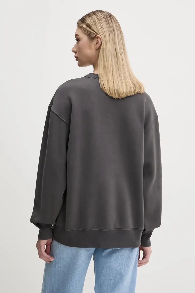 felpa donna colore grigio KI152-5076 miniatura 3