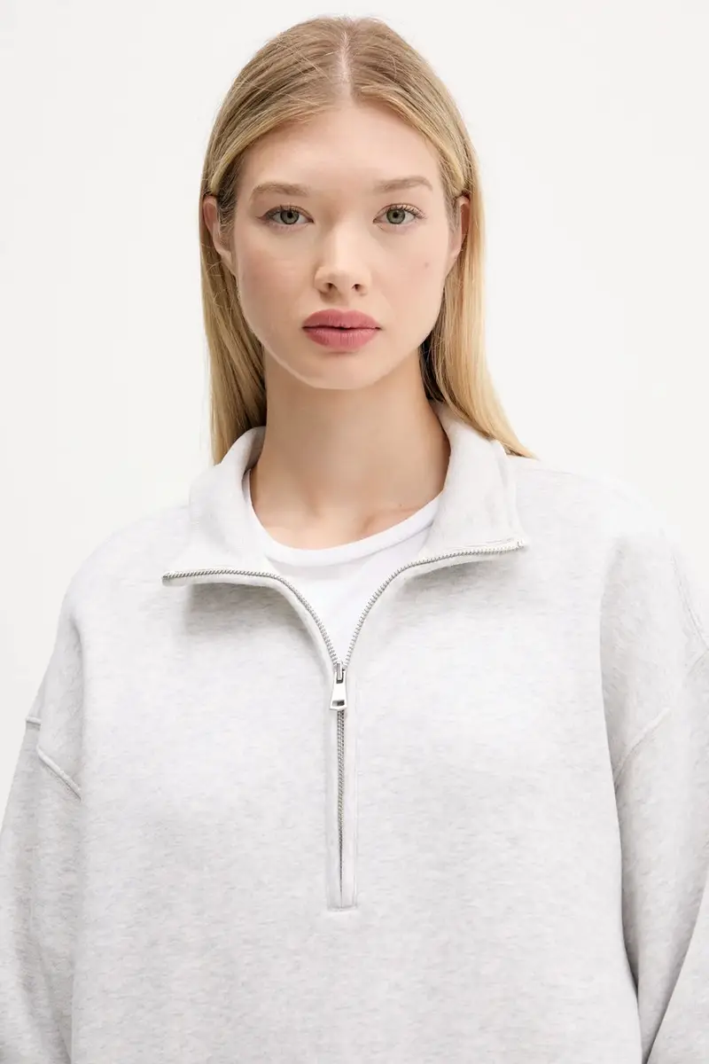 felpa donna colore grigio KI152-5256-112 miniatura 4