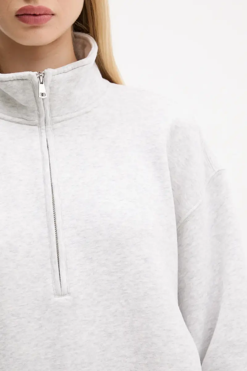 felpa donna colore grigio KI152-5256-112 miniatura 5