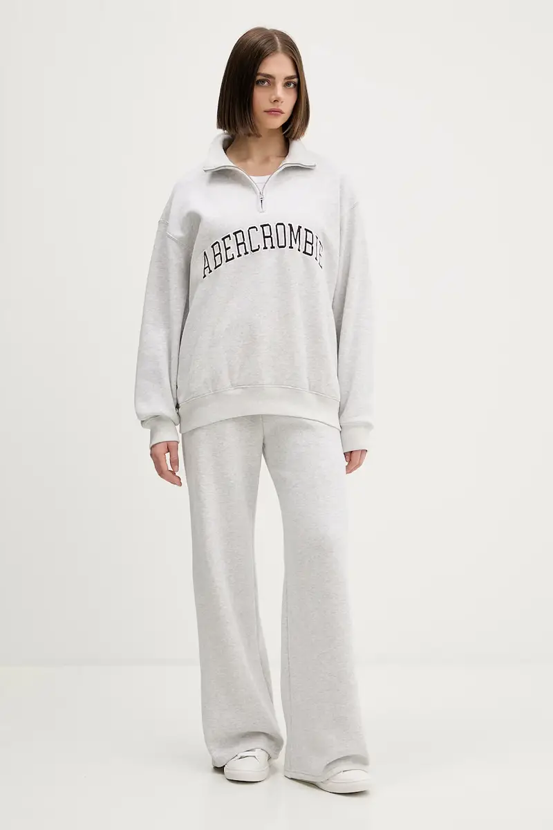 felpa donna colore grigio KI152-5427-112 miniatura 2