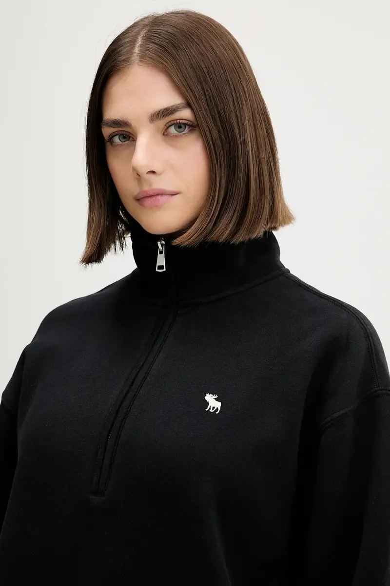 felpa donna colore nero KI152-5418-900 miniatura 4