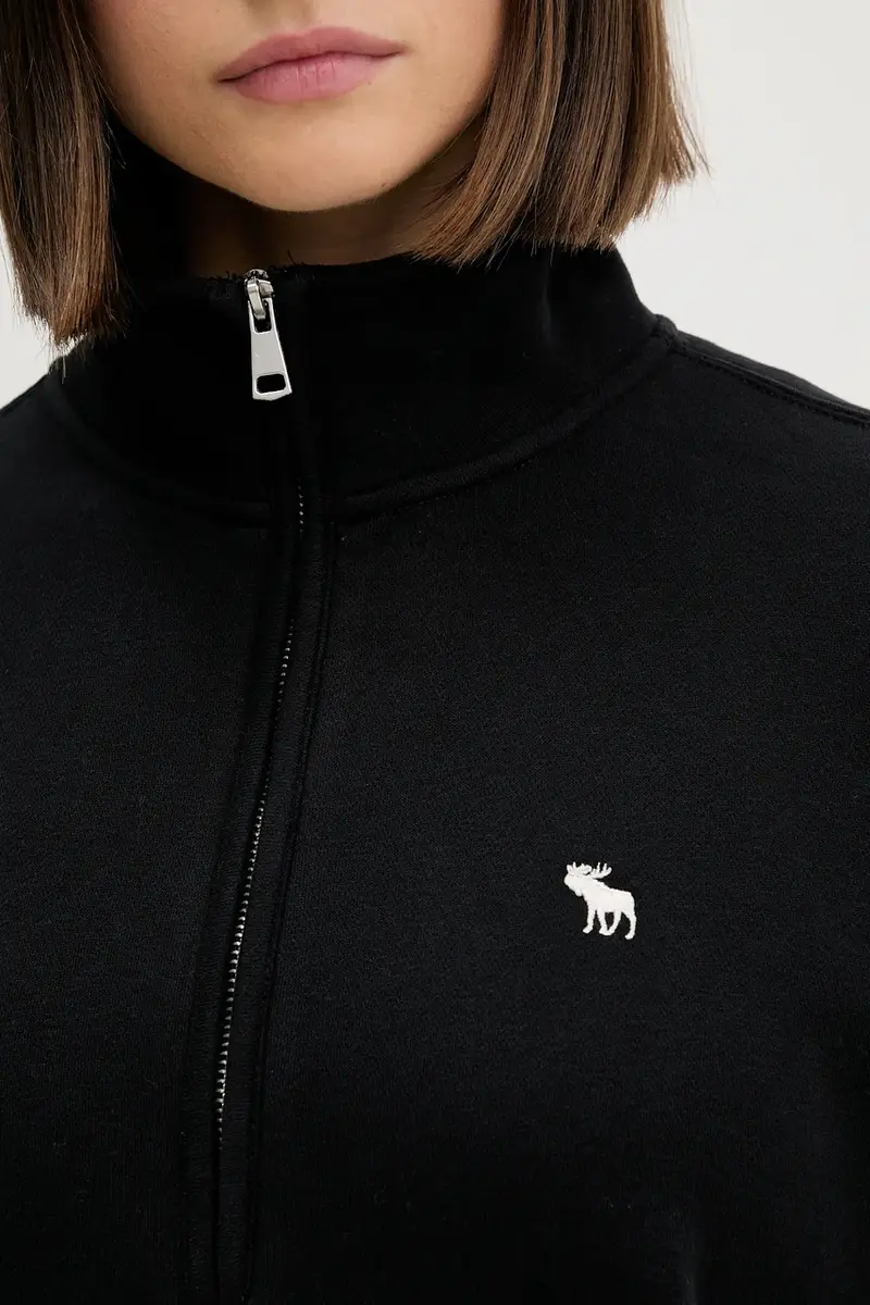 felpa donna colore nero KI152-5418-900 miniatura 5