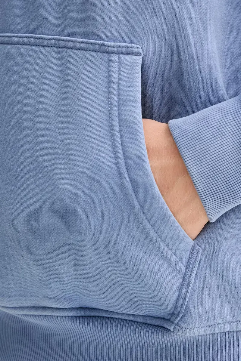 felpa uomo colore blu con cappuccio KI122-5455-216 miniatura 5