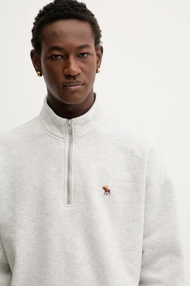 felpa uomo colore grigio KI122-5541-112 miniatura 4