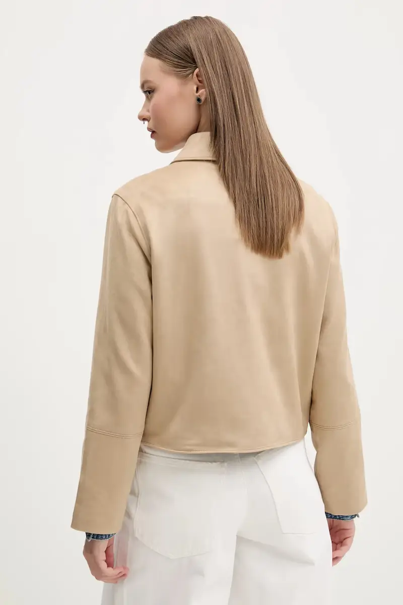 giacca colore beige KI144-5055 miniatura 3