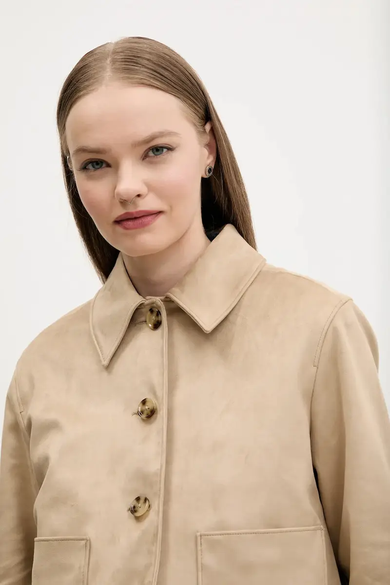 giacca colore beige KI144-5055 miniatura 4