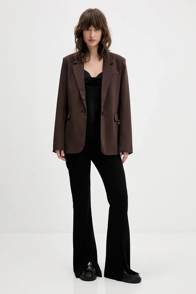 giacca colore marrone KI144-5233-480 miniatura 2