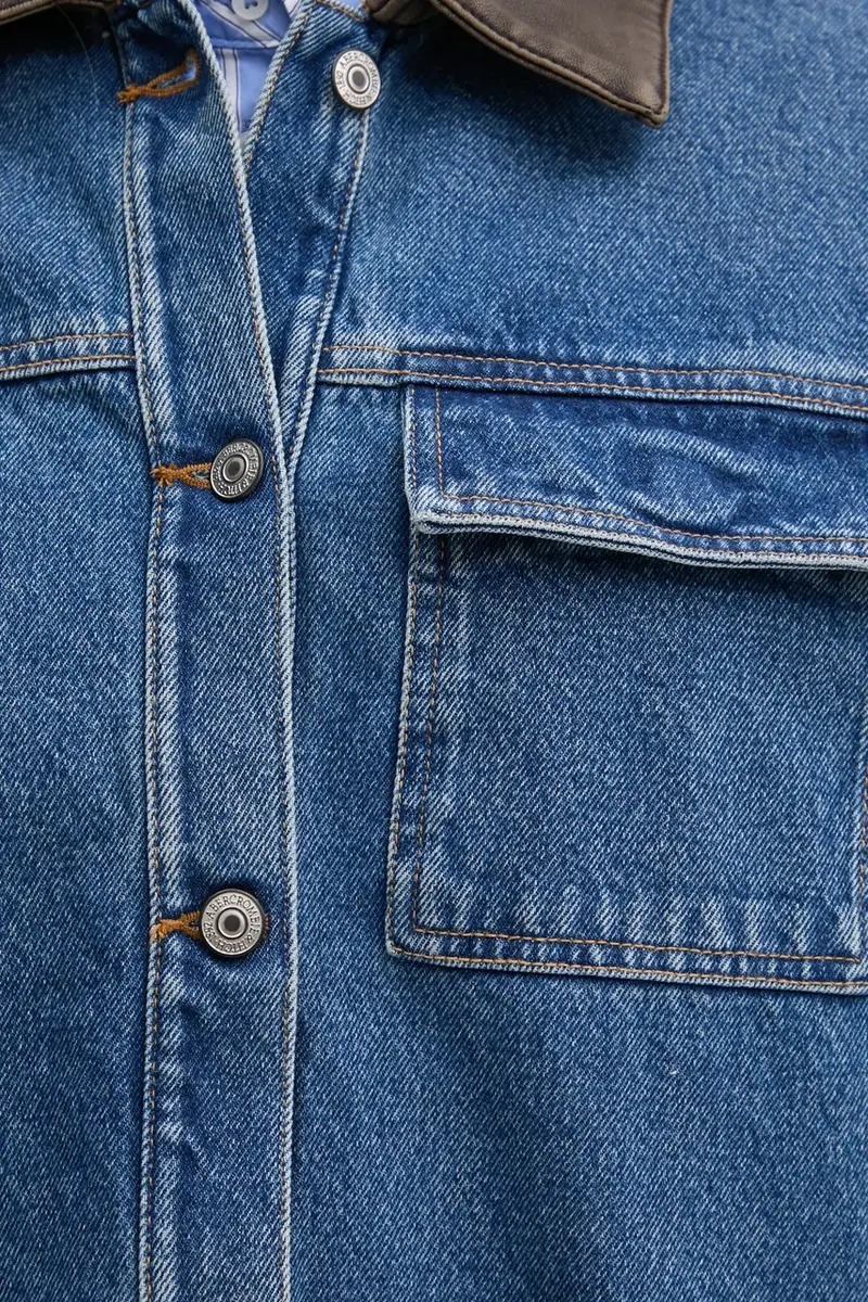 Abercrombie&Fitch Jeans Donna Blu 3580337 miniatura 5