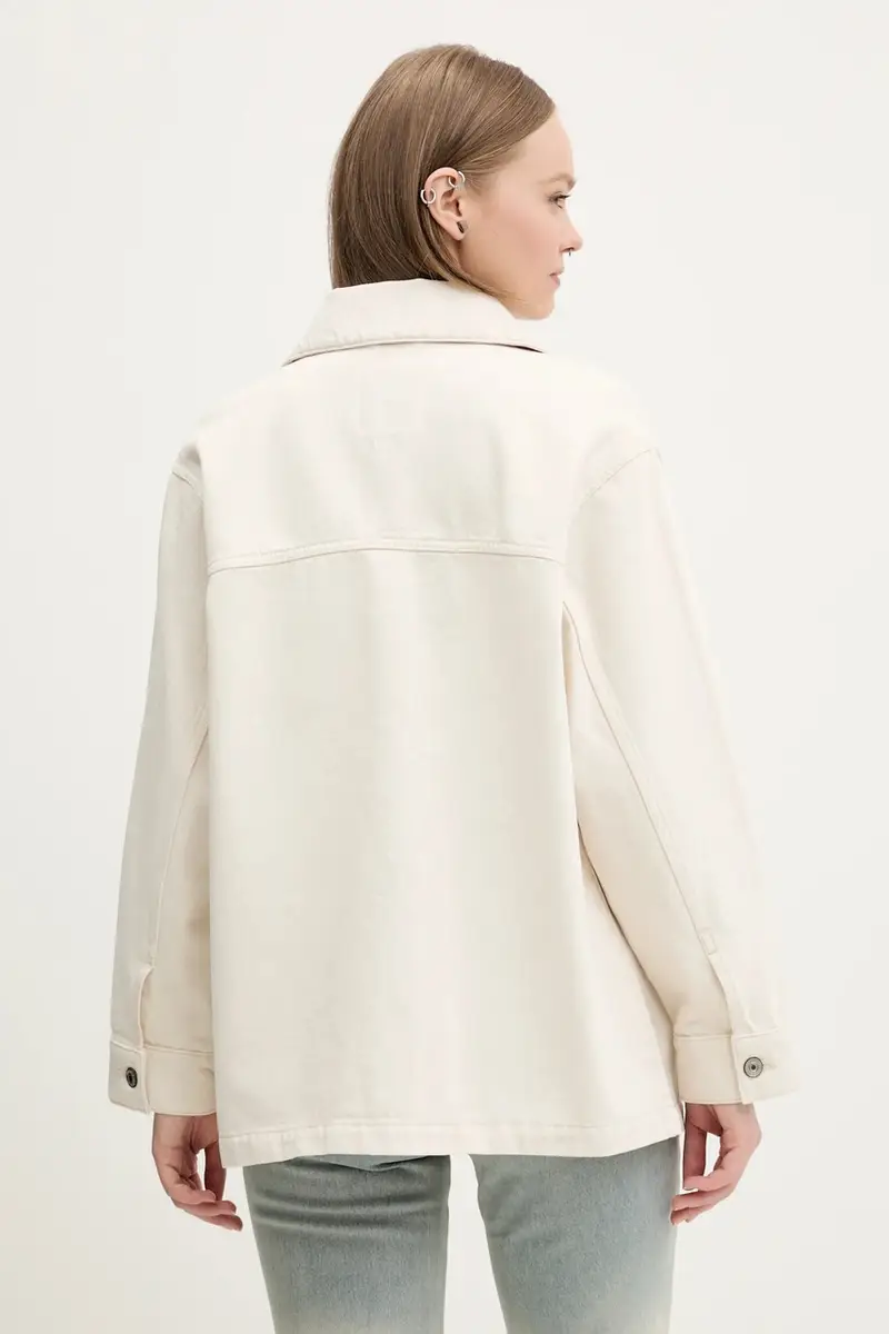 giacca in cotone colore beige KI144-5062 miniatura 3