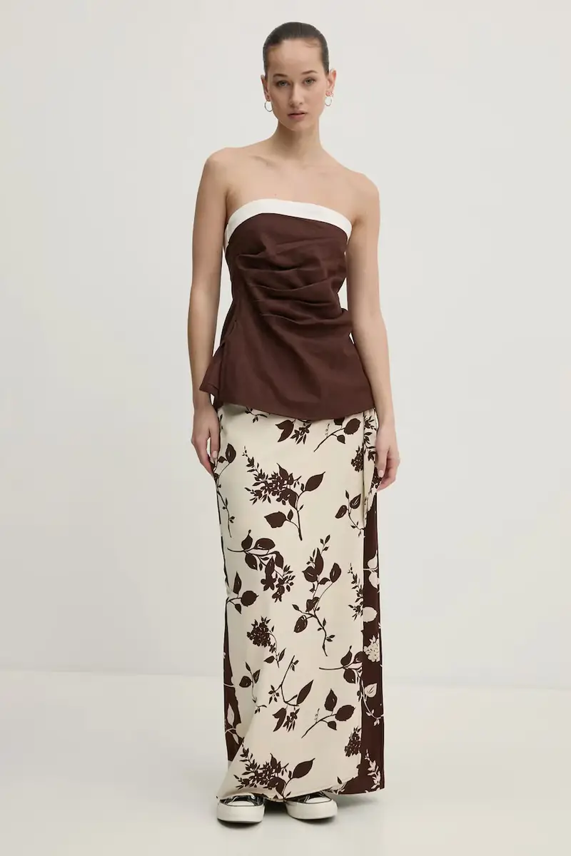 gonna colore beige KI143-5089 miniatura 2