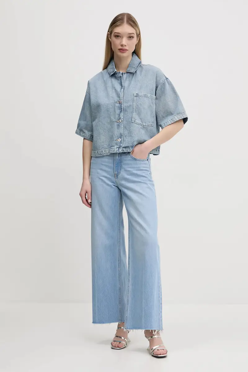 Abercrombie&Fitch Jeans Donna Blu 3312439 miniatura 2