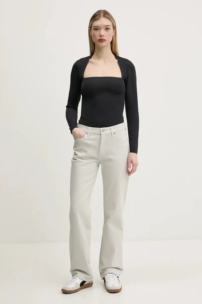 Abercrombie&Fitch Jeans Donna Grigio 3324855 miniatura 2