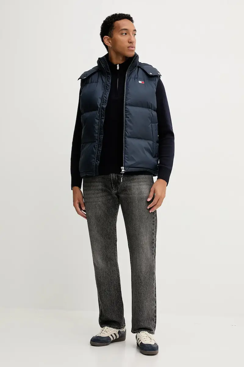 maglione con lana colore blu navy KI120-5139-200 miniatura 3