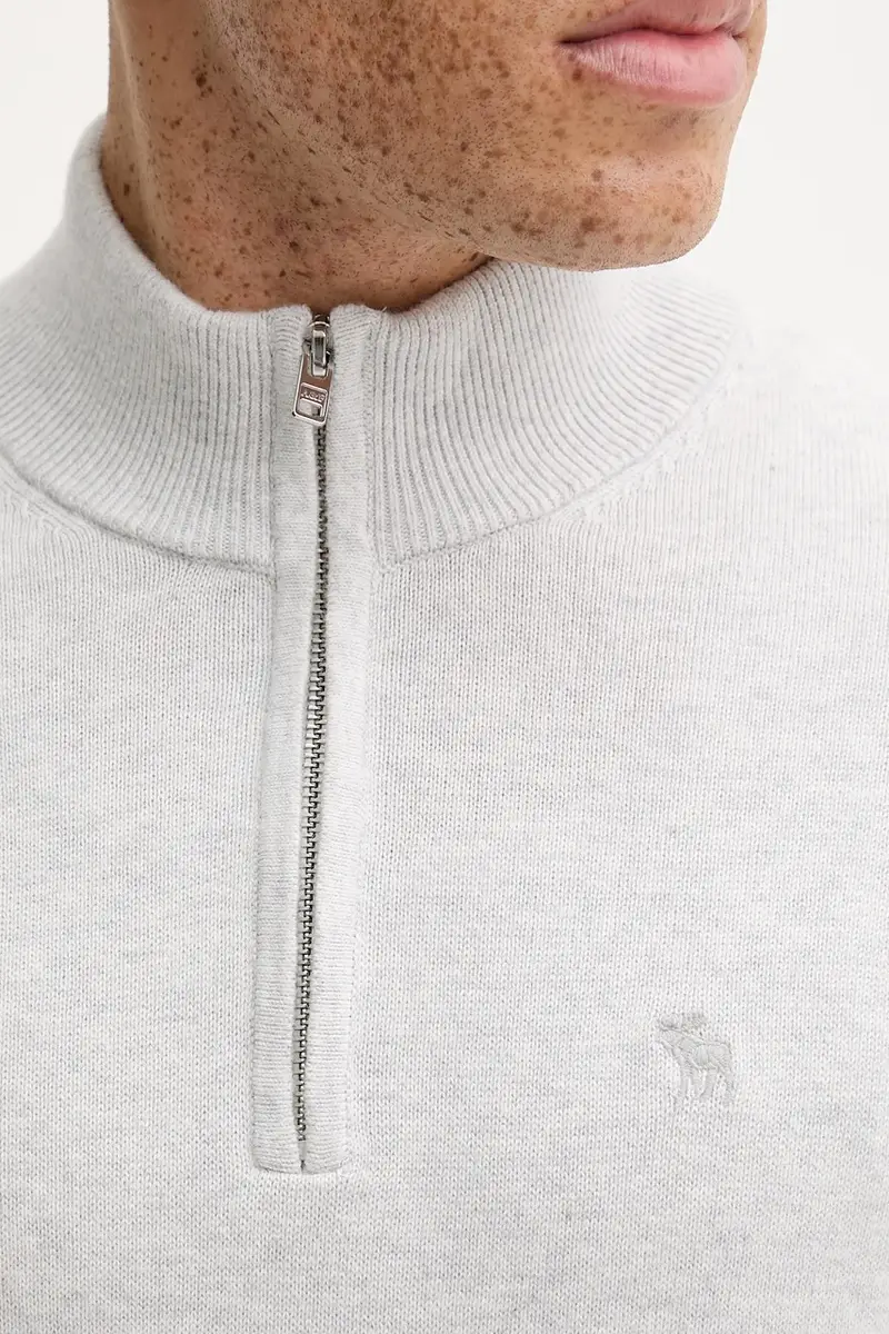 maglione con lana colore grigio KI120-5139-110 miniatura 5