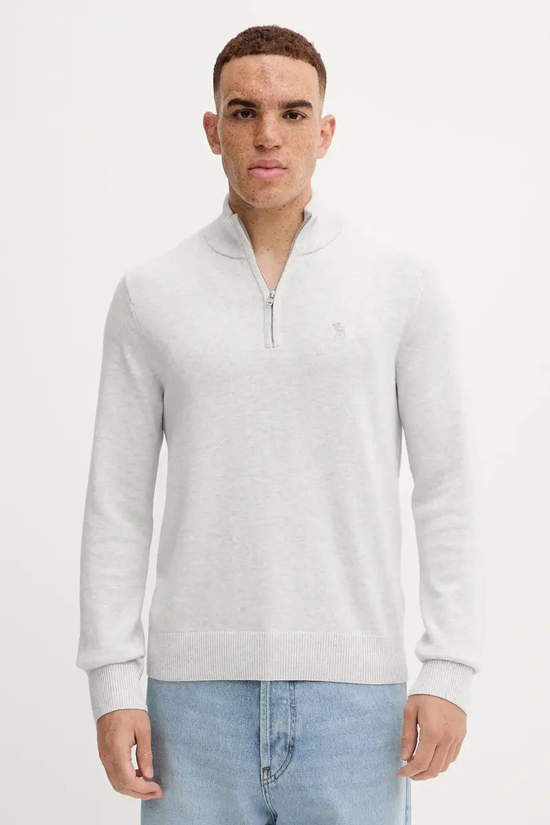 maglione con lana colore grigio KI120-5139-110