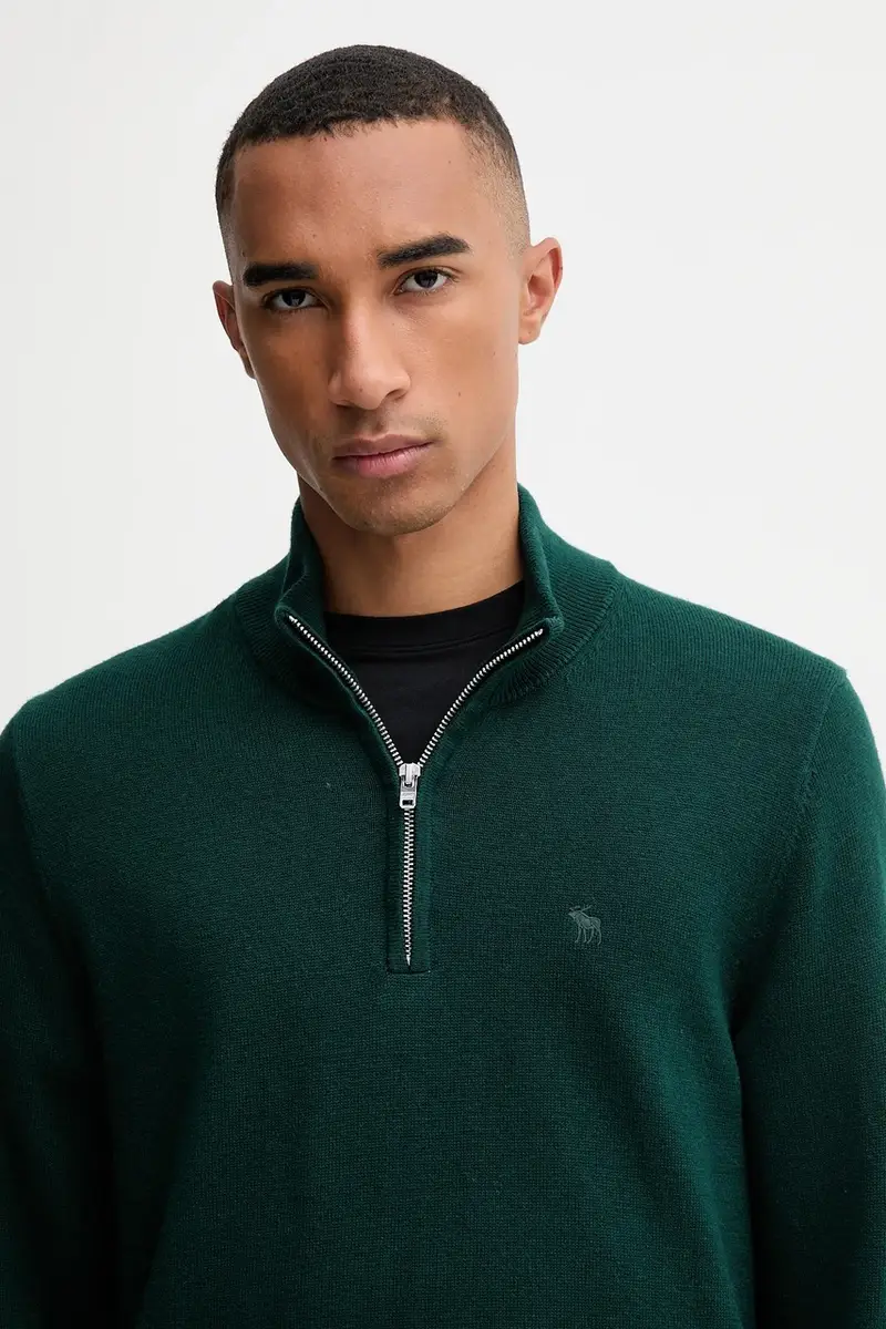 maglione con lana colore verde KI120-5139-300 miniatura 4