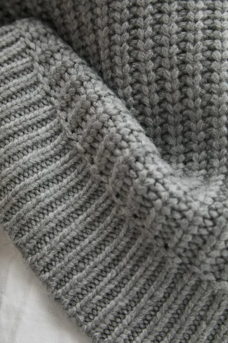 maglione in lana Grigio miniatura 5