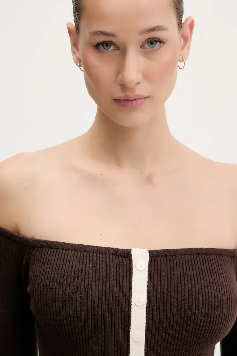 maglione Marrone miniatura 4