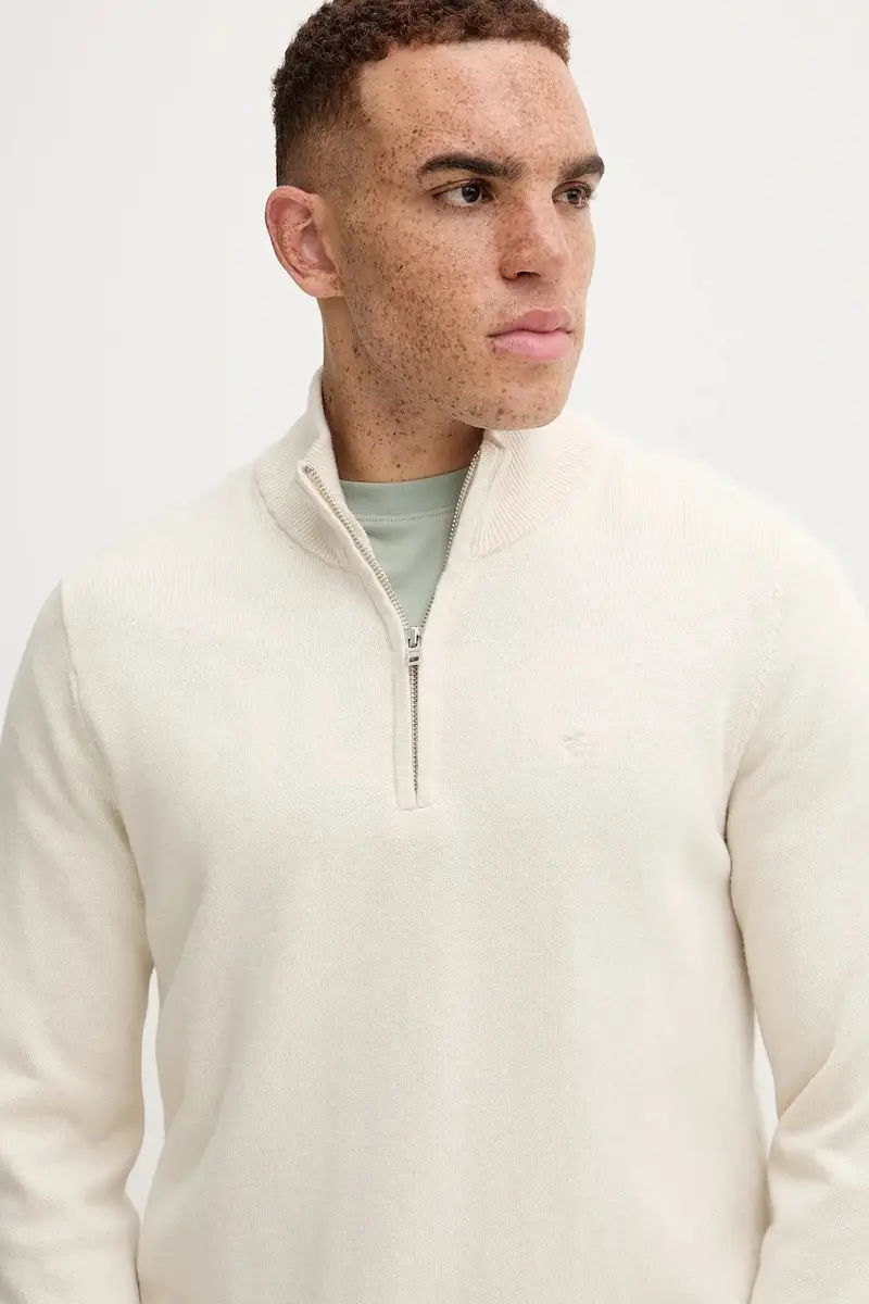 maglione uomo colore beige KI120-5139-150 miniatura 4
