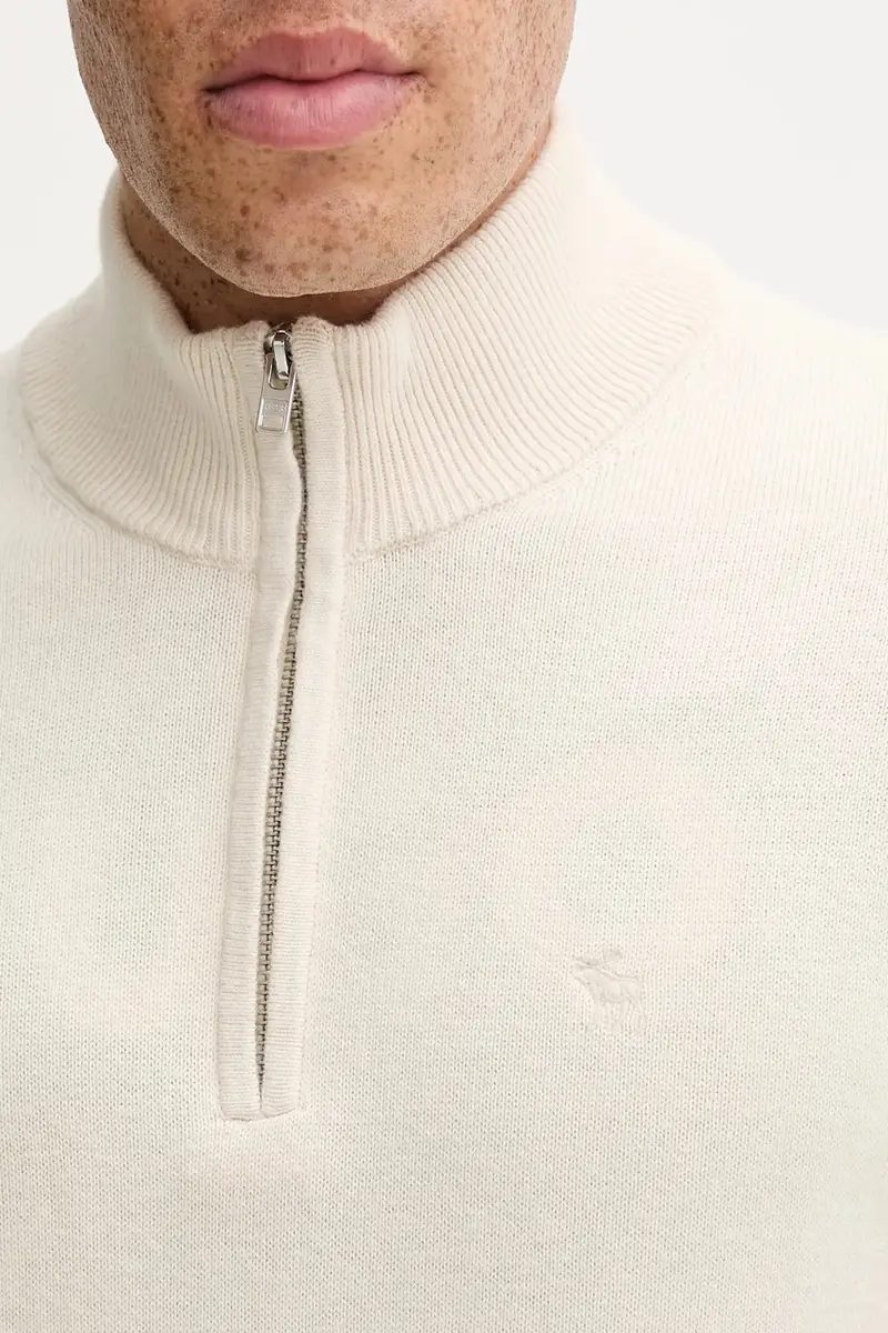 maglione uomo colore beige KI120-5139-150 miniatura 5