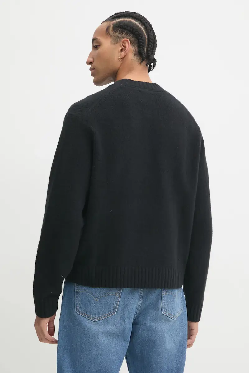 maglione uomo colore nero KI120-4191 miniatura 3