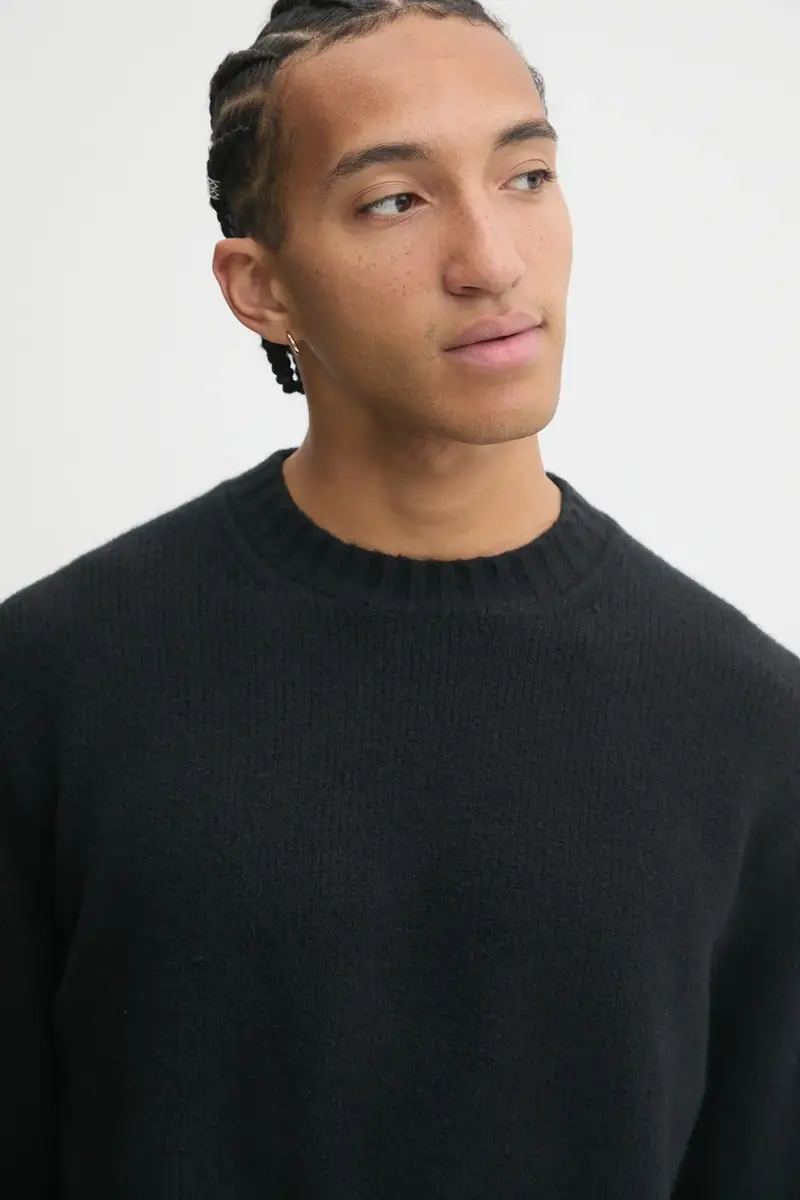 maglione uomo colore nero KI120-4191 miniatura 4