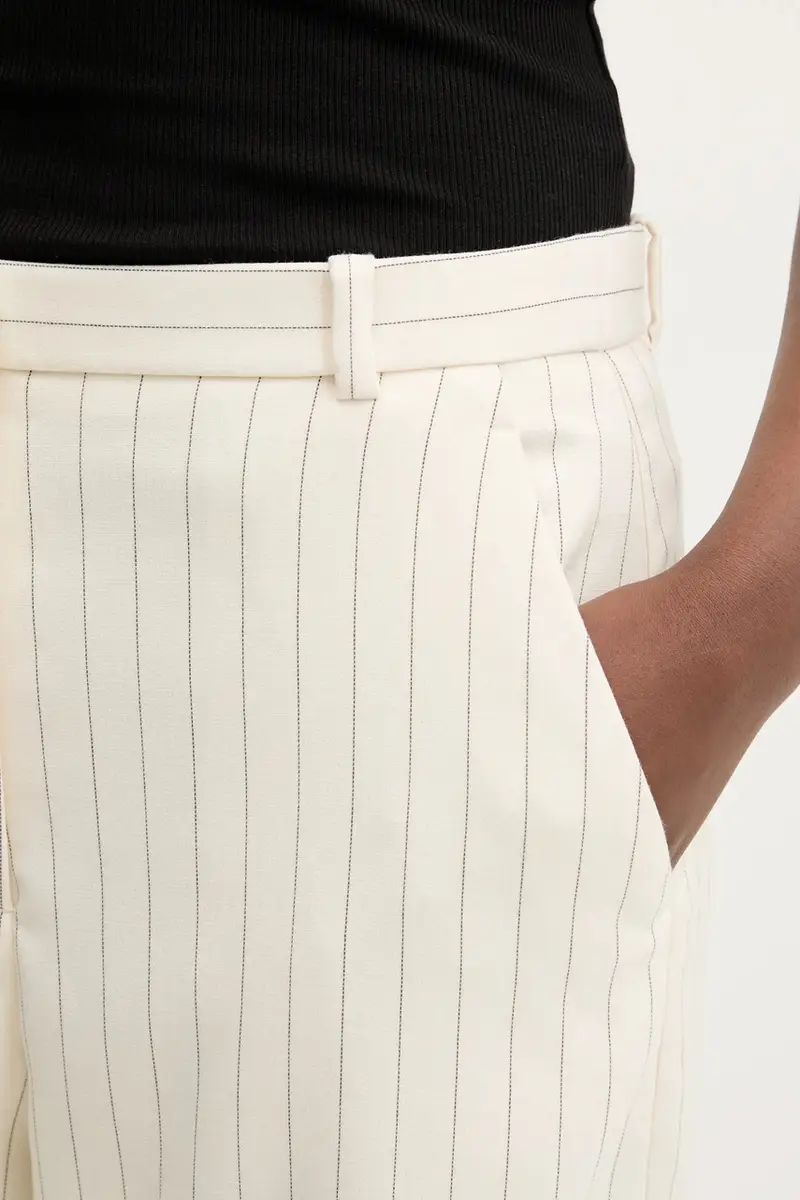 pantaloni donna colore beige KI156-5366 miniatura 4