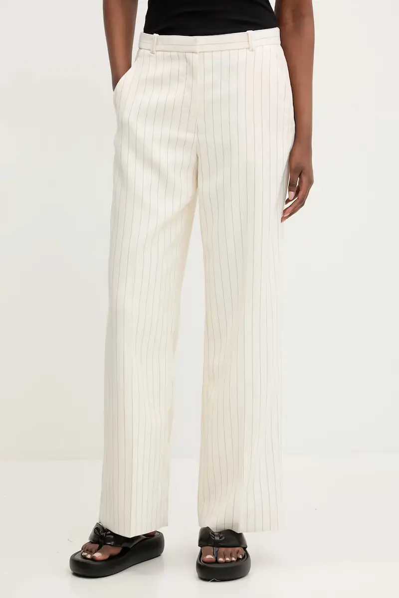 pantaloni donna colore beige KI156-5366