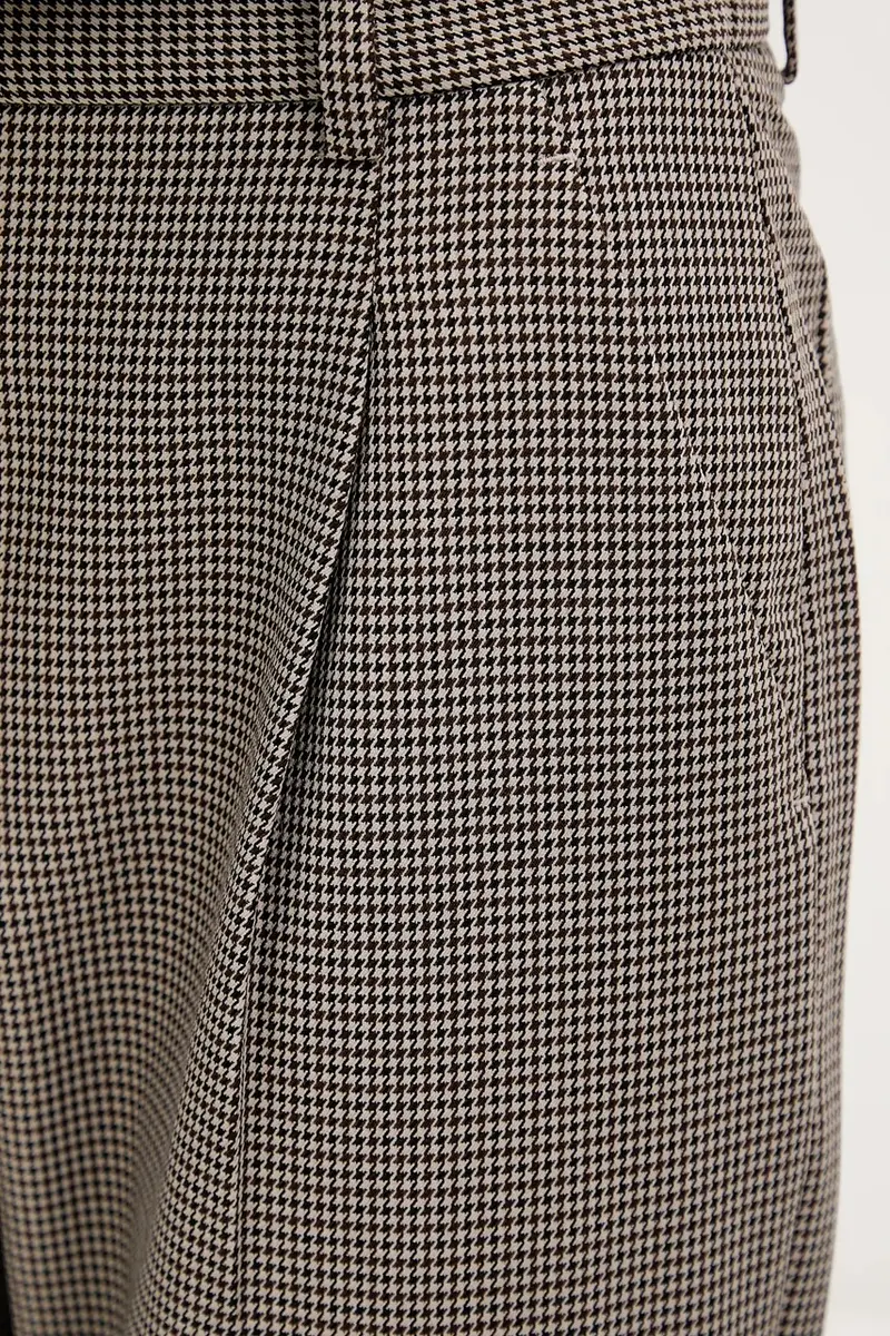 pantaloni donna colore marrone KI156-5414-407 miniatura 4