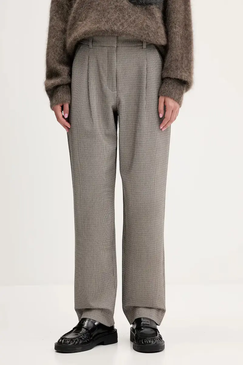 pantaloni donna colore marrone KI156-5414-407