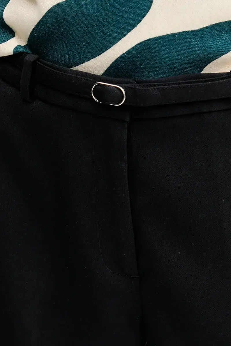 pantaloni donna colore nero KI156-5069 miniatura 4