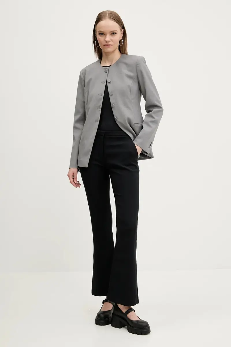 pantaloni donna colore nero KI156-5434 miniatura 2