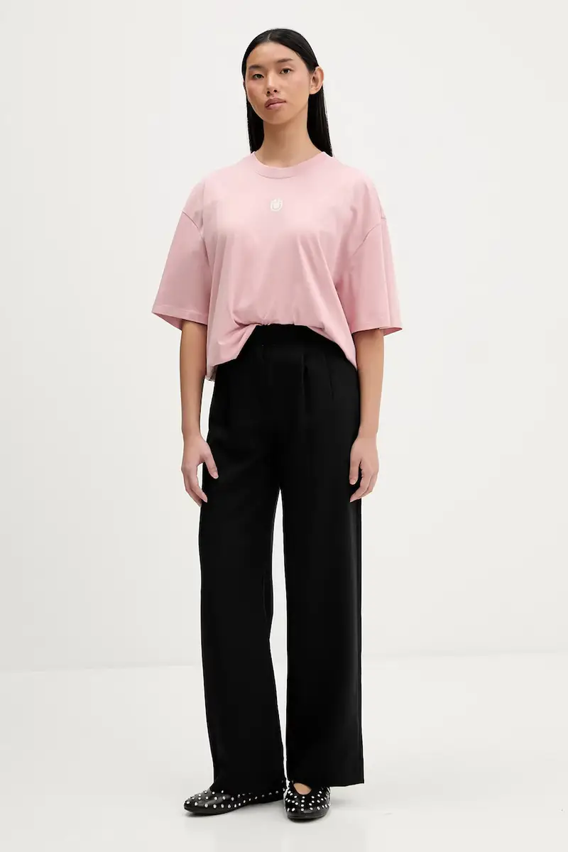 Abercrombie&Fitch Pantaloni neri con vestibilità ampia miniatura 2