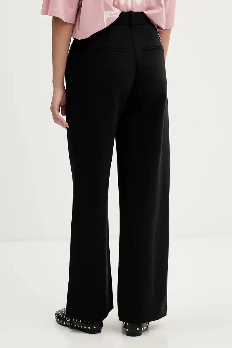 Abercrombie&Fitch Pantaloni neri con vestibilità ampia miniatura 3