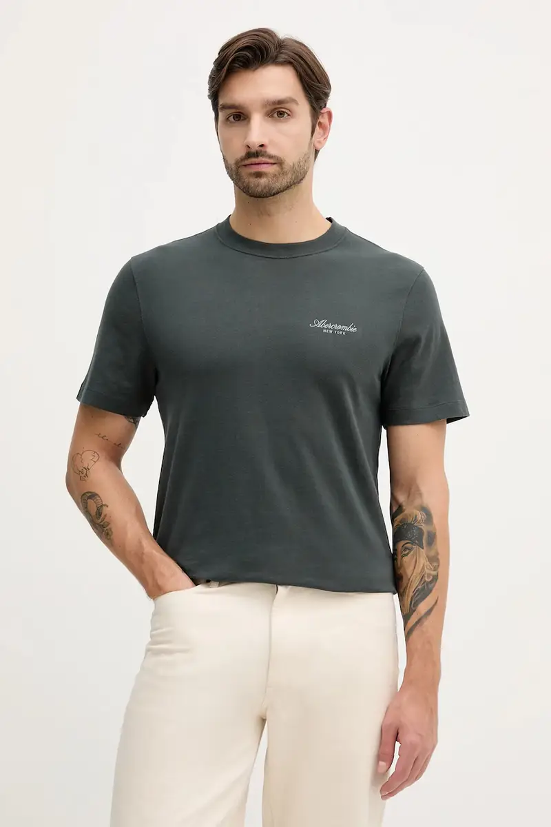 Abercrombie&Fitch T-shirt Uomo Verde 3849146