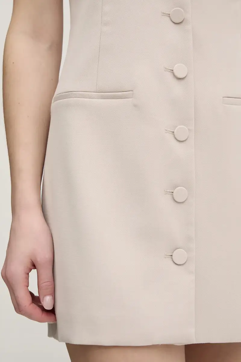 vestito colore beige KI159-5575 miniatura 5