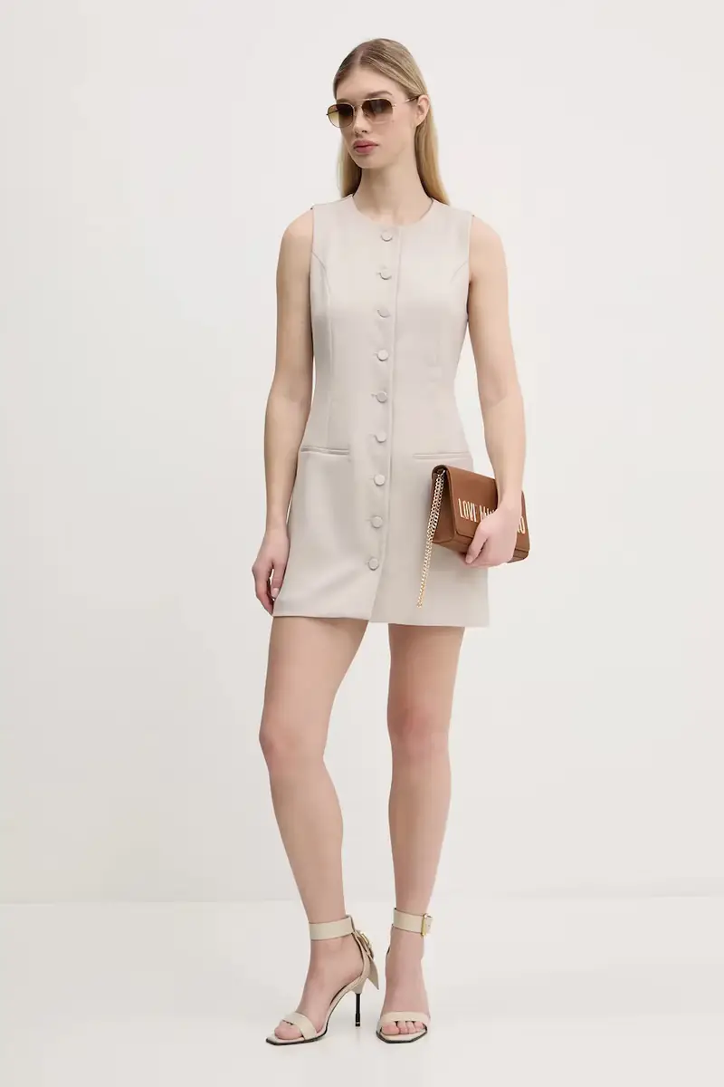 vestito colore beige KI159-5575