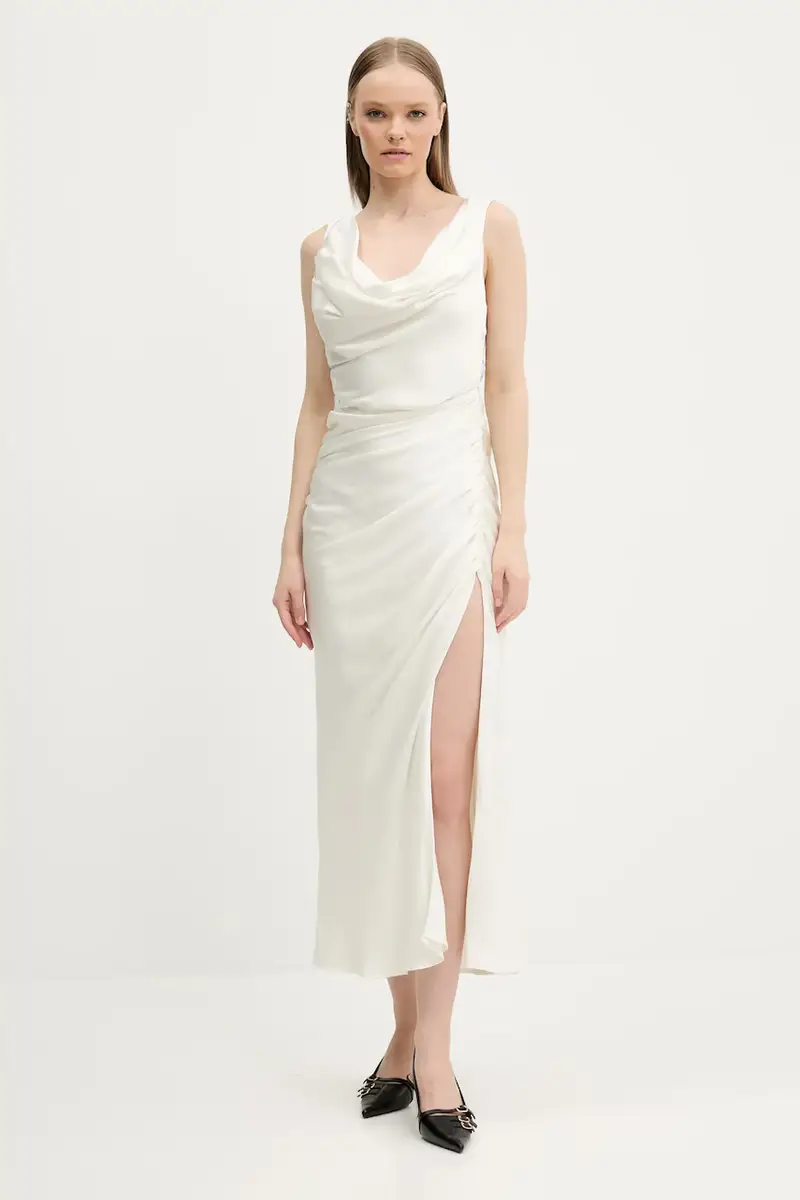 vestito colore beige KI159-5895 miniatura 3