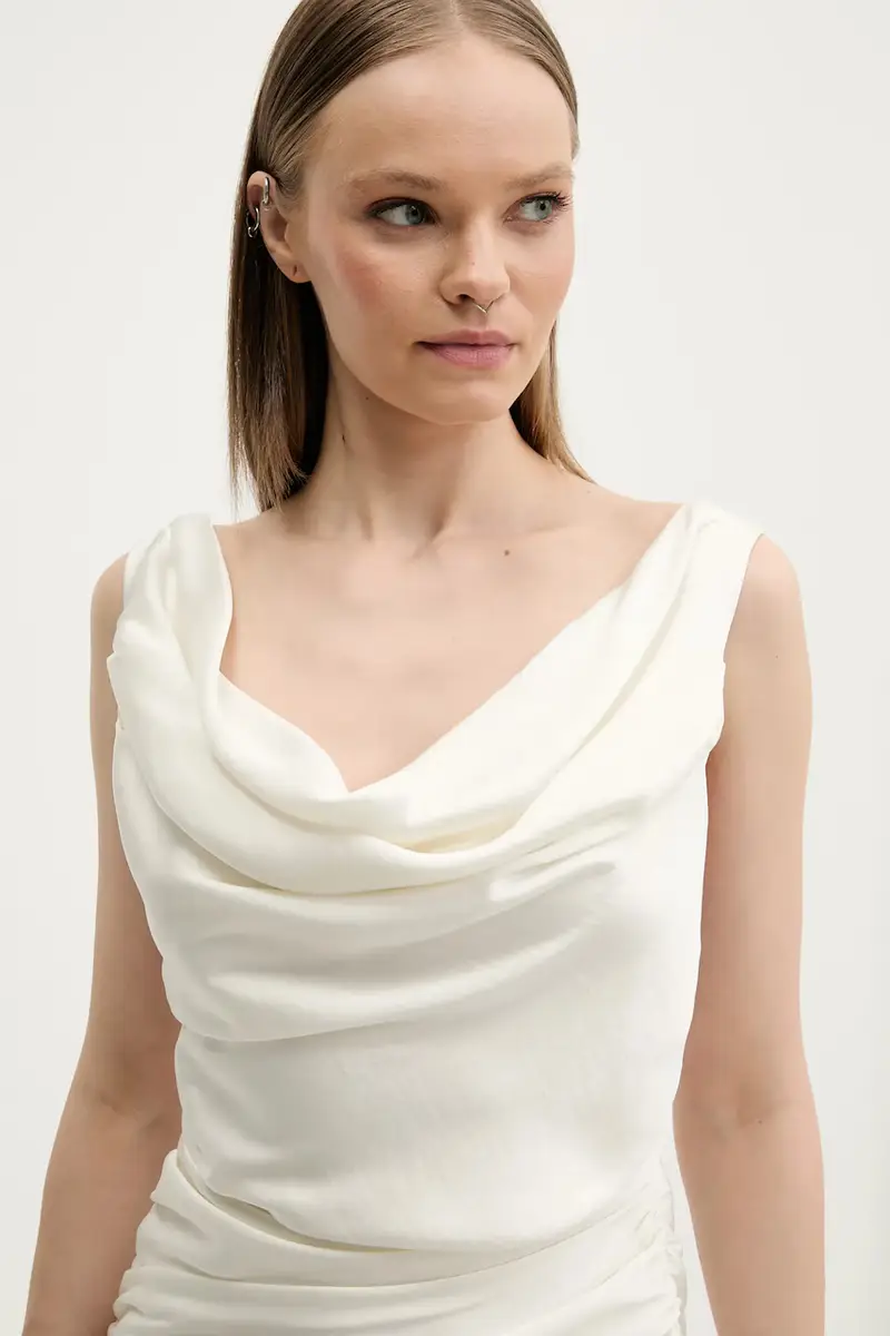 vestito colore beige KI159-5895 miniatura 4