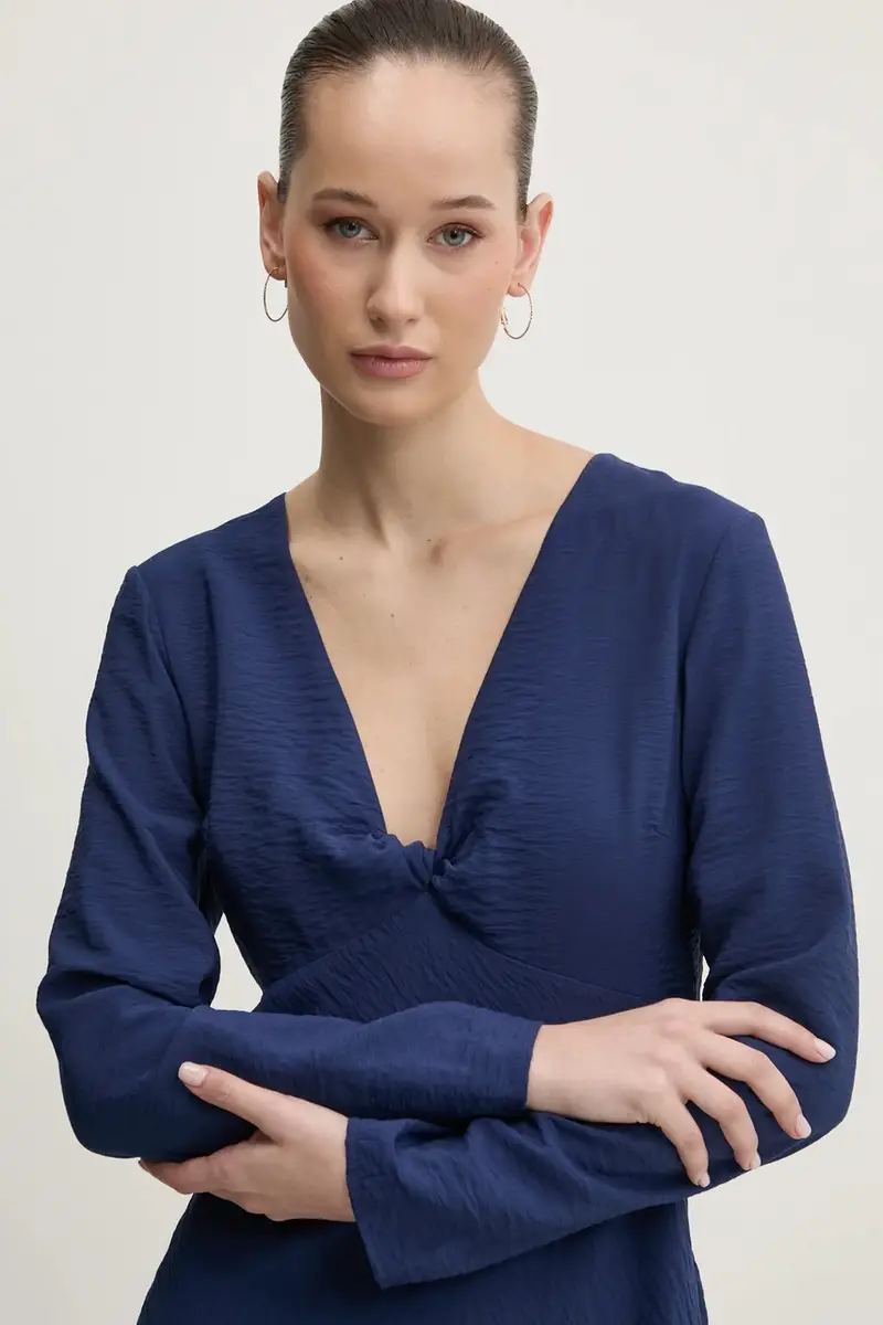 vestito colore blu navy KI159-5690 miniatura 4